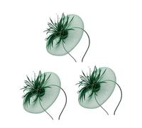 CRILSTYLEO 3 Pièces Bandeau à en maille Coiffe élégante couvre-chef de fête créatif hair charms hair toppers accessoires pour cheveux décoration de cheveux de fête créative Engrener