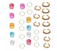 CRILSTYLEO 30pièces Épingles à Cheveux Métalliques Diy Accessoires De Mode Personnalisés Pour Coiffure Tresses Africaines Et Décorations Capillaires