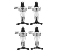 CRILSTYLEO 4 Pièces Distributeur De Vin Ouvreur Distributeur De Bouteilles d'eau Bundberg Double Filtre Tasse Distributeur De Jus Bouteille De Distributeur D'huile De Cuisine Gel De Silice