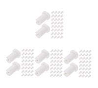 CRILSTYLEO 400 Pcs Bouteille De Colle Aiguille Anti-Blocage Bloquant Les Lingettes Anti-Peluches Pointe Bouteille À Presser Kit De De Colle Pour Cils Pince À Épiler Aiguilles De