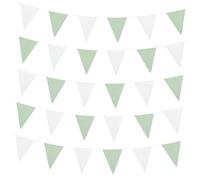 CRILSTYLEO 42 Pièces Banderole Triangle Fanions et Réutilisable pour Shower Fête Danniversaire et Décoration Murale