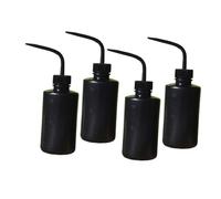 CRILSTYLEO 4pièces Bouteille De Rinçage Multifonctionnelle Squeeze Pour Extensions De Cils Nettoyage Et Conservation De Salades Et Confitures Buse Courbée à Degrés Pratique Pour Usage