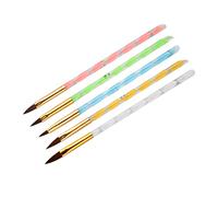 CRILSTYLEO 5pièces Stylos De Manucure Professionnels Pour Dessin Pinceaux De Nail Art Uv Gel Pour Personnalisation Et Détails Fins