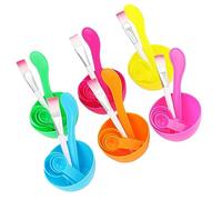CRILSTYLEO 6 Pièces Ensemble De Bols De Masque Cuillère De Masque Facial Bol De Mélange De Visage Ensemble De Maquillage Cuillère À Crème Bricolage Visage Bricolage Maquillage Bols De Boue