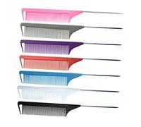 CRILSTYLEO 6 Pièces peigne à queue pointue brosse à cheveux de salon peigne de surbrillance bricolage Peigne de coiffure hair charms hair toppers peigne taquin peigne à queue acier