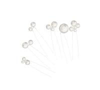CRILSTYLEO 6pièces Épingles à Cheveux Irrégulières U-shaped Pour Mariage Accessoires Élégants Et