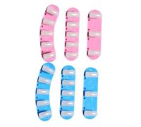 CRILSTYLEO Accessoires Pour Nail Art Lot De 2 Porte-embouts En Forme Déchiquier Avec Autocollants Acryliques Aléatoires