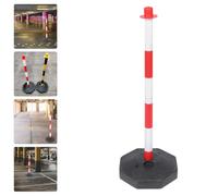 CRILSTYLEO Balise de Signalisation Mobile en Plastique Solide Bande Réfléchissante Rouge et Blanc Cône de Sécurité Léger et Portable pour Garage et Signalisation Routière Temporaire 1