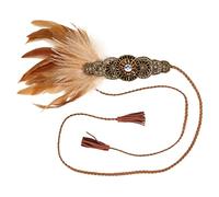 CRILSTYLEO Bandeau fantaisie pour femme années 1920 accessoires années folles bijou de cheveux fête de thé bal