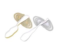 CRILSTYLEO Bandeau Pour Bébé Oreilles De Chat Serrage-tête En Dentelle Élastique Pour Tout-petits Accessoires Pour Cheveux