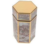 CRILSTYLEO Boîte à Thé Hermétique Récipient Vintage Pour Thé Vrac Style Rétro Rangement Pour Bonbons Et Petites Douceurs