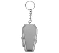 CRILSTYLEO Cendrier Porte-clés Métal Forme Cercueil Ashtray Portable et Pratique Cadeau Original pour Homme Accessoire Décoratif et Fonctionnel