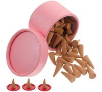 CRILSTYLEO Cônes D’Parfum Parfumés 120 Pcs Boîte Mixte 3 Supports Cônes pour Maison Contemplation Yoga Relaxation Purification D’Air Aromathérapie Apaisante