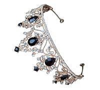 CRILSTYLEO Couronne De Mariage Pour Mariée Élégante Strass Accessoire De Fête Pour Réception Et Cérémonie Diadème Glamour Pour Princesses Et Reines
