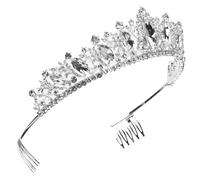 CRILSTYLEO Couronne De Mariage Rhinestone Diadème Élégant Avec Peigne Pour Mariage Anniversaire Et Occasions Spéciales