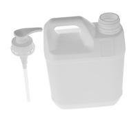 CRILSTYLEO Distributeur Shampooing Gel Pompe Carré Réutilisable Blanc Bidon Plastique Rechargeable Étanche pour Maison Voyage et Salle de Bain