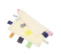 CRILSTYLEO Doudou bonnet couverture sensorielle en peluche serviette de salive pour tout-petit serviette apaiser bébé serviette absorbante pour enfants mouchoir enfant flanelle