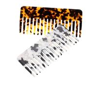 CRILSTYLEO Ensemble De 2 Peignes Pour Cheveux Bouclés Brosse Et Peignes De Coiffage - Peigne Humide Statique Pour Cheveux Frisés