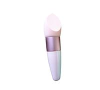 CRILSTYLEO Éponge De Maquillage En Silicone Avec Manche Bouffant Pour Fond De Teint Anti- Blush Facile À Nettoyer Robuste Couleur Aléatoire