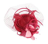 CRILSTYLEO Fascinator Mariage Élégant Plumes Et Tulle Accessoire De Tête Pour Fête Cocktail Et Thé Chic