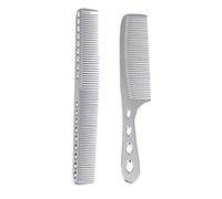 CRILSTYLEO Kit De Soins Capillaires : 2 Peignes À Cheveux En Acier Inoxydable Peigne Pour Cheveux Raides Organisateur De Laque Pour Cheveux Peigne De Massage Doux S908 S909