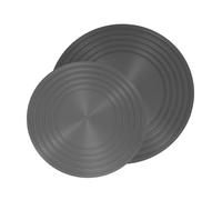 CRILSTYLEO Lot De 2 Plaques Conductrices De Chaleur Pour Cuisinière À Gaz, Diffuseur De Chaleur, Ventilateur De Cuisinière Alimenté Par La Chaleur, Diffuseur De Flamme, Couvercle De Brûleur