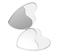 CRILSTYLEO Miroir De Poche De Cœur Petit Miroir De Maquillage Portable Double Face