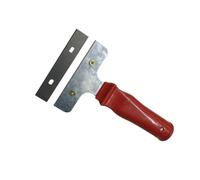 CRILSTYLEO Outil de Silicone Acier Inoxydable Rouge Spatule de Nettoyage Grattoir Joint pour Construction et Réparation de Joints