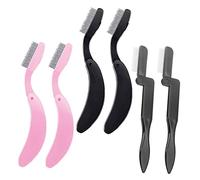 CRILSTYLEO Peigne À Sourcils En Acier Inoxydable Pliable 6pcs Brosse De Maquillage Pour Cils Et Sourcils