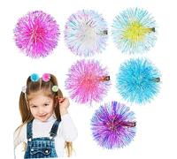 CRILSTYLEO Petites Barrettes À Cheveux Pour Femmes Pinces À Cheveux Fines Boules De Pompon Idées De Présents Pour Fêtes Et Quotidien