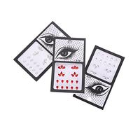 CRILSTYLEO Pierres Précieuses Visage Autocollantes Yeux Décoratives Gemmes Exquis Bijoux Autocollants Visage