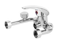 CRILSTYLEO Robinet U-shaped Électrique Chauffe-eau Mélangeur Chaud et Froid pour Salle de Bain Valve de Douche et Pratique Température Ajustable Surface Résistante Rouille