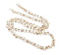 Crimassement de chaîne à proximité, chaîne de griffe à une seule rangée Chaîne de griffe brillante Applique pour la couture de la couture de la couture DIY Decoration (Champagne)