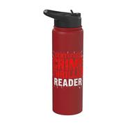 Crime Detective Roman Reader Thriller de lecture Stainless Steel Insulated Water Bottle