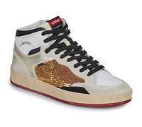 Crime London Baskets montantes CHELSEA MID in Blanc 37