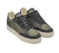 Crime London, Eclipse, Chaussures Baskets en cuir, Mode Fashion, Miltary Black, 40 EU