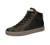 Crime London, Essential High, Chaussures Baskets Zip Cuir, Mode Fashion, Black Grey, 40 EU