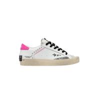 Crime London, Femme, Chaussures, Blanc, Taille: 36 EU Baskets Distressed