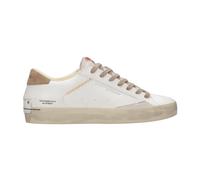 Crime London, Homme, Chaussures, Blanc, Taille: 43 EU Crime London Baskets Blanc+Tabac