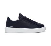 Crime London, Homme, Chaussures, Bleu, Taille: 44 EU Baskets en cuir avec détails blancs