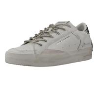Crime London Sneaker Donna Sk8 Deluxe Heel in Pelle White DS25CR05 20132PP7.10