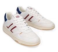 Crime London, Timeless, Chaussures Mode Cuir Unisexe, Blanc bleu rouge, 44 EU