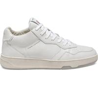 Crime London, Timeless Mid Top, Chaussures Sneaker Cuir, Mode Fashion, Blanc, 40 EU