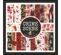 Crime Scene Scrapbook Paper: Blood Splatter Themed Craft Paper Pad For Scrapbooking, Mixed Media, Junk Journals & Paper Crafts; 8.5 x 8.5"