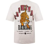 Criminal Damage Tigers T-Shirt Adults Gris clair Moyen Unisex
