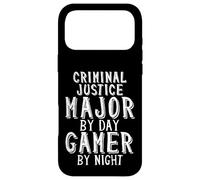 Criminal Justice Major by Day Gamer by Night Criminology Coque pour iPhone 17 Pro Max