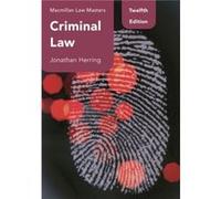 Criminal Law by Herring & Jonathan University of Oxford & UK Jonathan Herring (Auteur)