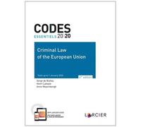 Criminal Law Of The European Union