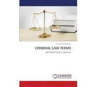 CRIMINAL LAW TERMS: METHODOLOGICAL MANUAL