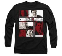 Criminal Minds Character Boxes Mens Long Sleeve T Shirt, Noir, M Mixte